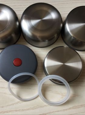 哈尔斯原装配件HTH-600A HTH-1000-1焖烧壶内外盖开关橡皮圈750ML