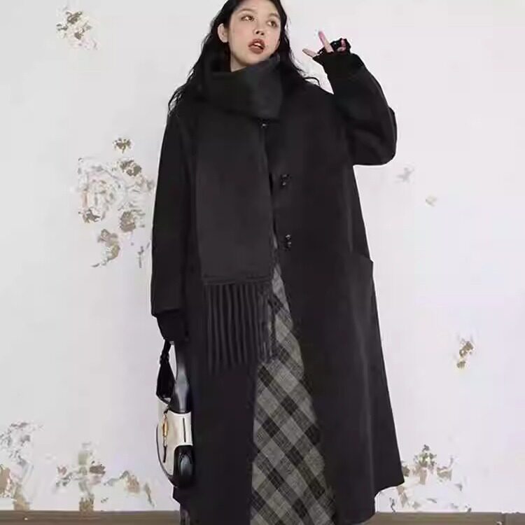 长款不起球工厂直售高端羊绒大衣