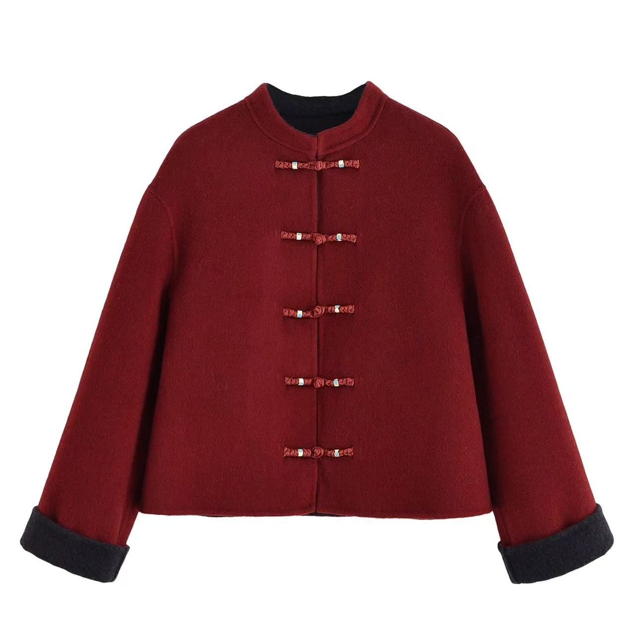 工厂直售羊绒大衣短款