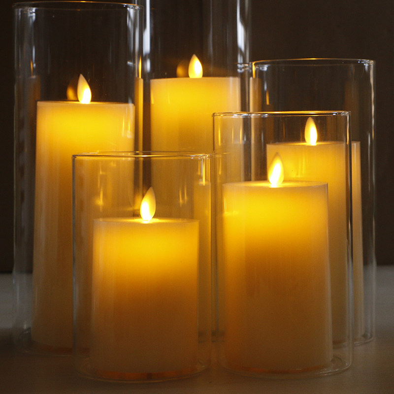 平口摇摆led电子蜡烛灯 仿真石蜡假蜡烛供佛婚庆酒吧表白装饰引路