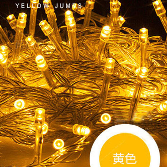 led彩灯闪灯装饰灯串公母接户外防水圣诞灯满天星灯饰