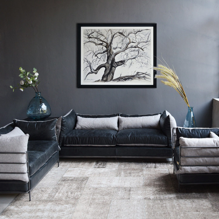 美式工业风沙发办公工作室loft铁艺店铺客厅整装简约现代三人北欧