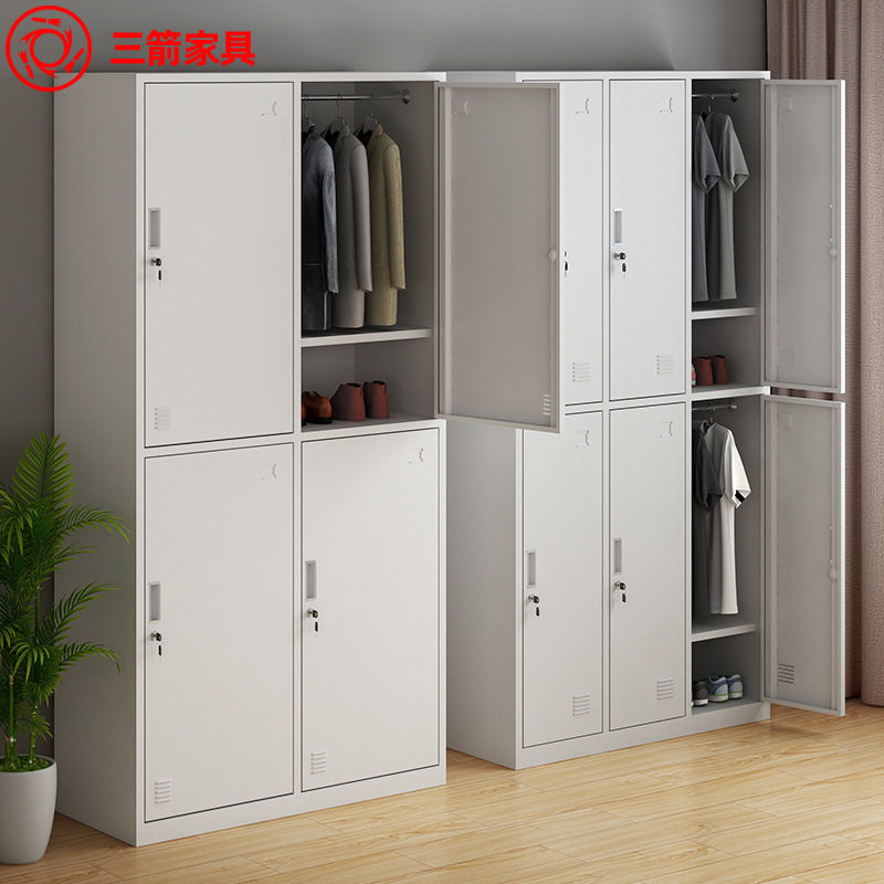 员工更衣柜定做寄存包鞋碗柜铁皮储物收纳柜铁柜子厂家