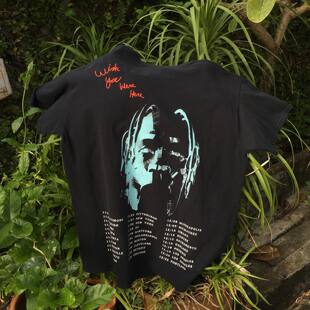 妈见打系列欧美街头复古astroworld摇滚歌手男女情侣套头短袖t恤