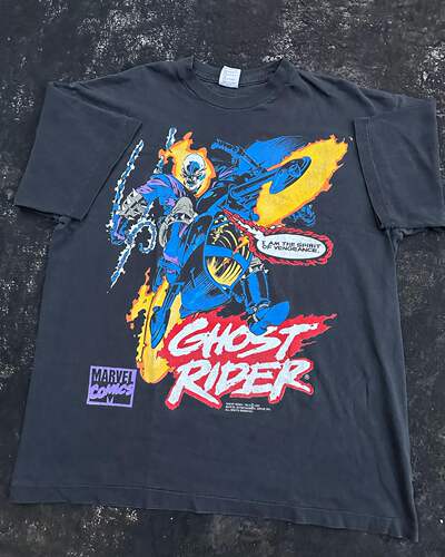 Dark Wind ghost rider恶灵骑士日漫vintage T-shirt 短袖t恤