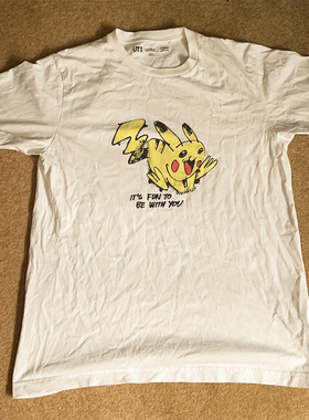 Pikachu Pokemon Tee短袖t恤White cute and humorous