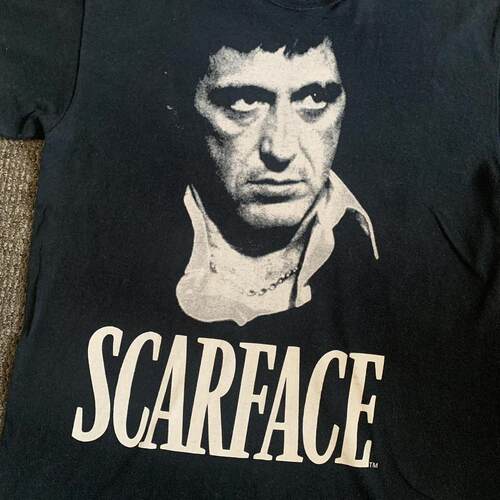 Scarface Movie Portrait T-shirt短袖t恤 Black 00s Hiphop