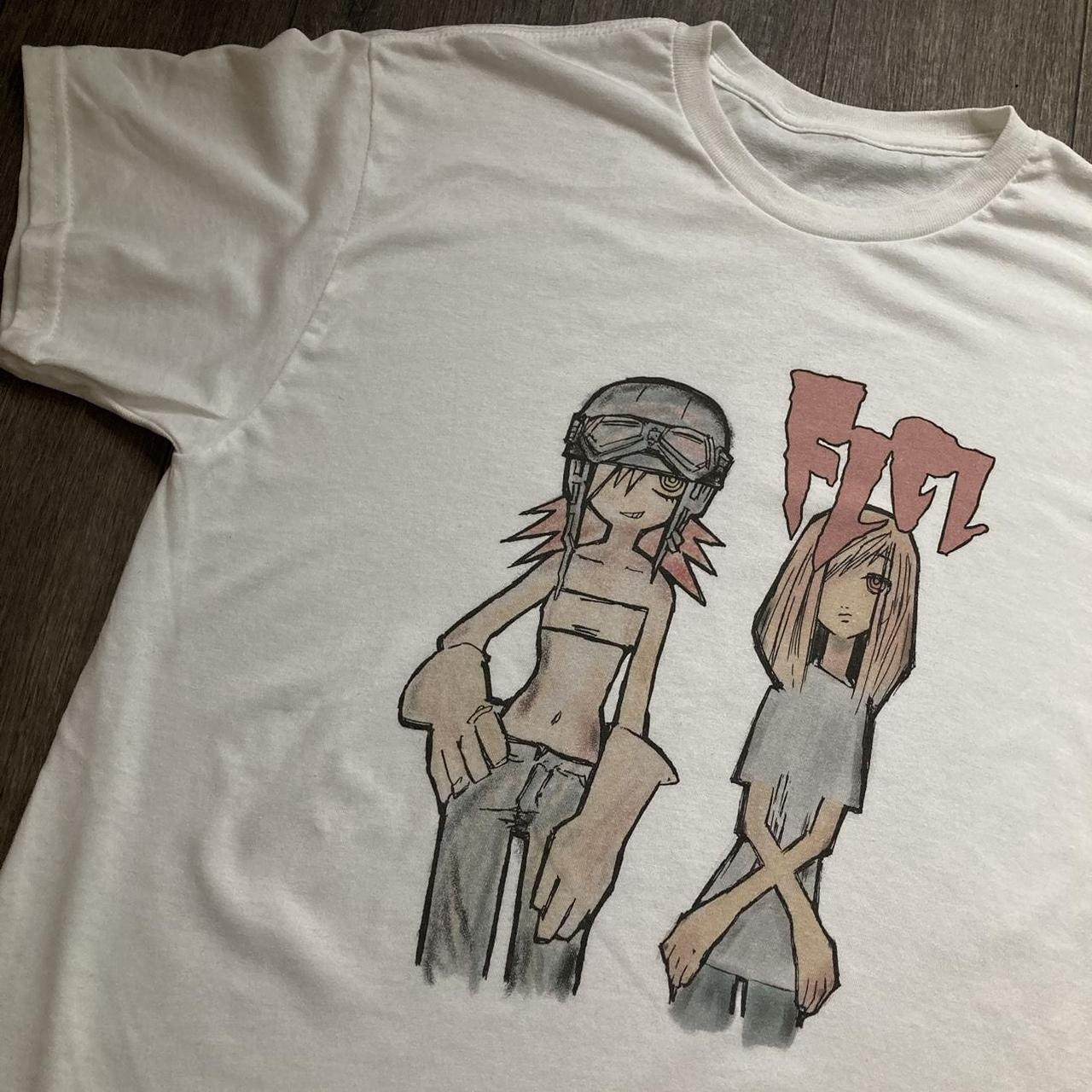 精选好物推荐 彩色线条感漫画风格女孩手绘设计情侣款短袖t恤