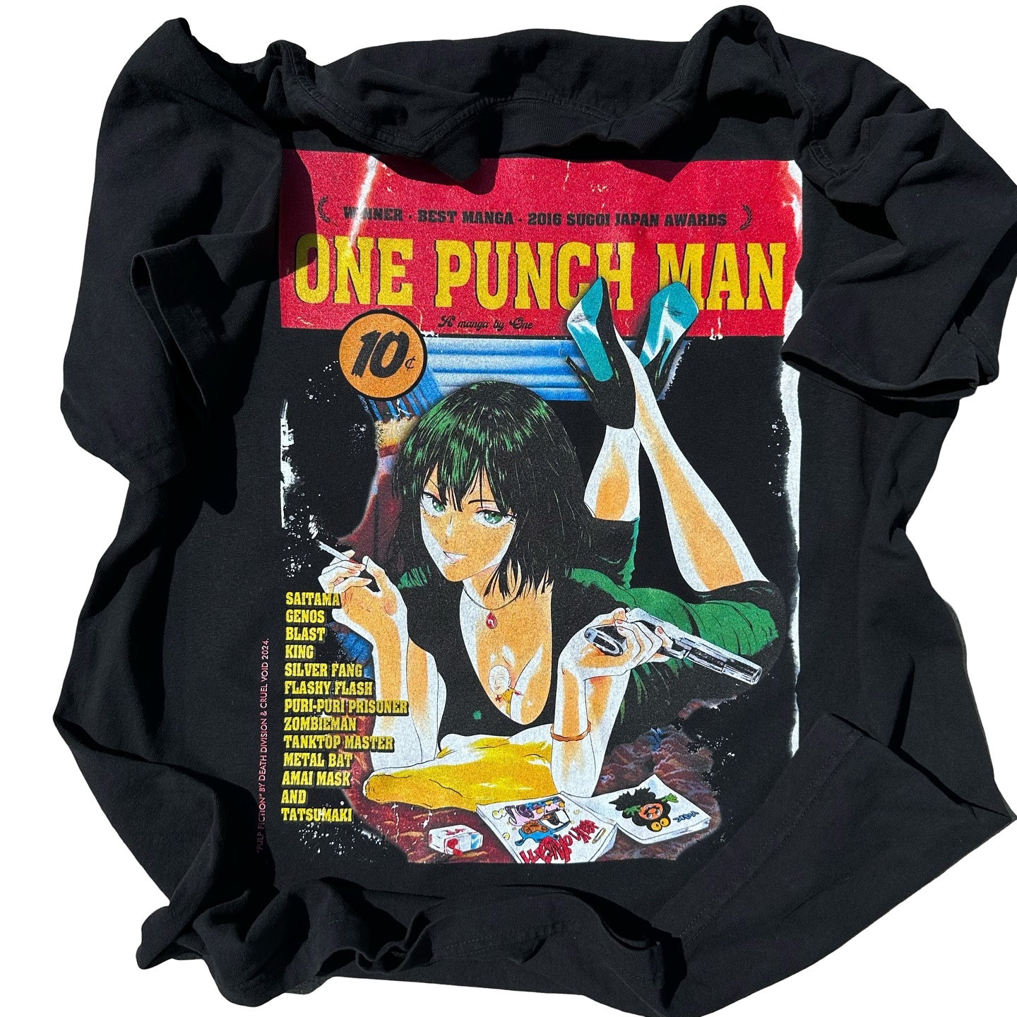 精选好物推荐 Pulp Fiction低俗小说电影款百搭美式男女款短袖t恤