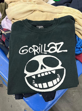 Gorrilaz band T-shirt短袖t恤 Grey Sick design Punk