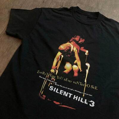 精选好物推荐 寂静岭 3Silent Hill 3复古硬核恐游vintage短袖t恤