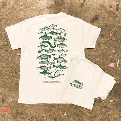 Swimming Fish T-shirt短袖t恤 White Oversized y2k