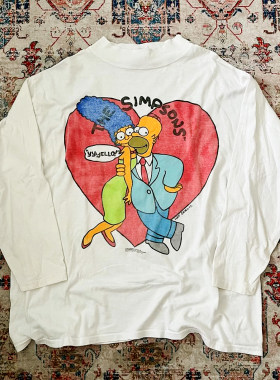 精选好物推荐！TheSimpsons辛普森家族卡通动画宽松长袖T恤男女装