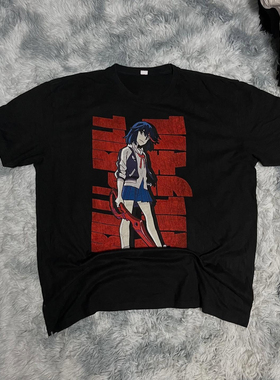 精选好物推荐斩服少女KILLlaKILL暗黑亚文化动漫印花短袖T恤怀旧