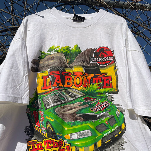 Jurassic Park侏罗纪公园同款race car Double print Tee短袖t恤