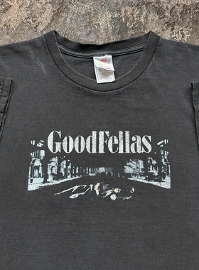 Goodfellas欧美小众影视款复古高街vibe男女宽松大码短袖t恤
