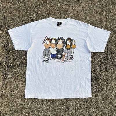 小众oversize卡通美式large size简约设计男女款T-shirt短袖t恤