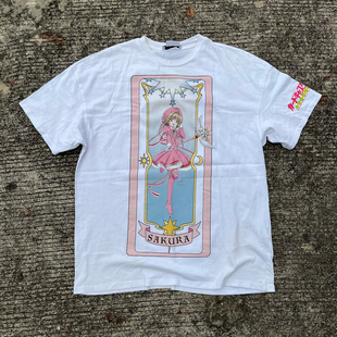 精选好物推荐魔卡少女樱魔法少女风格Y2K千禧风辣妹短袖T恤甜酷风