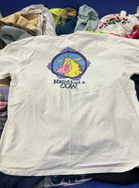 精选好物推荐 美式小众卡通设计夏季宽松vibe大码男女款短袖t恤