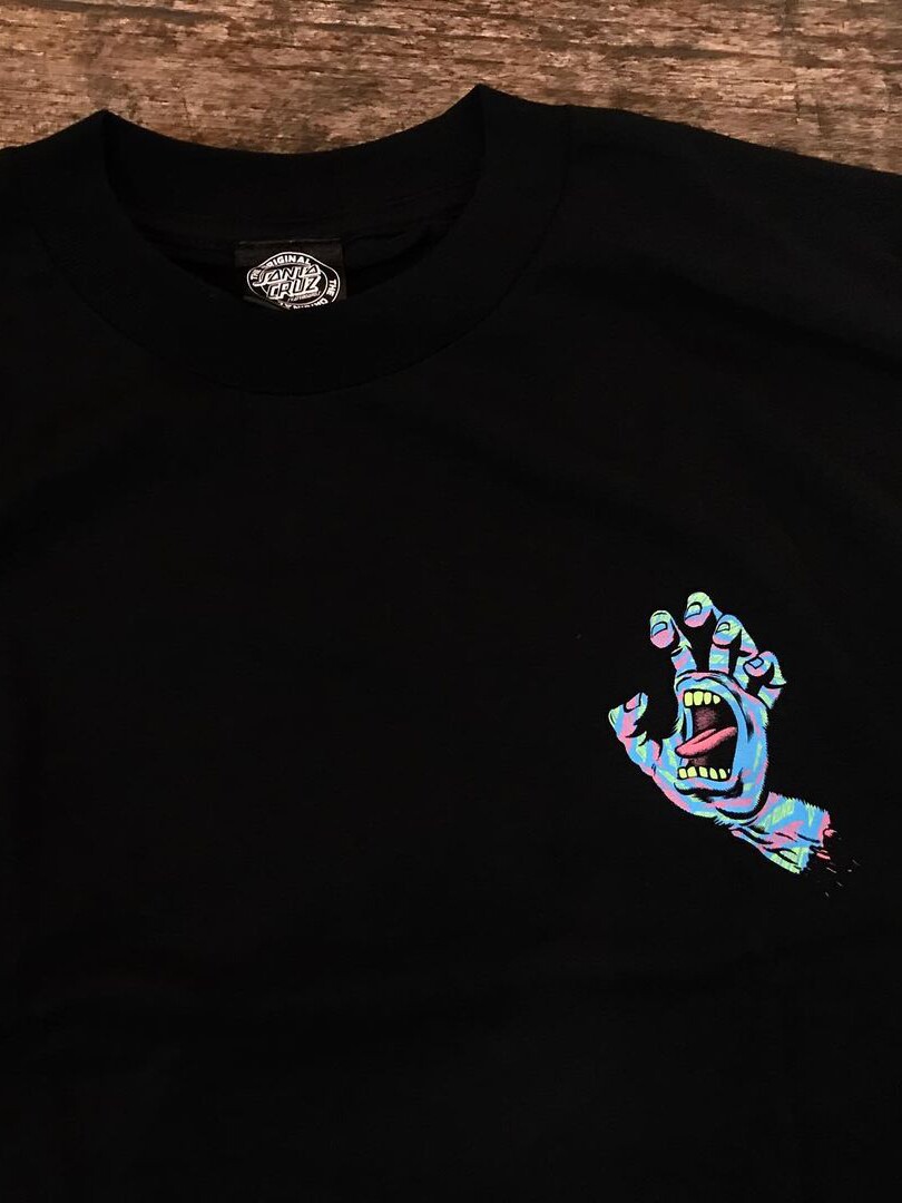 아메리칸 빈티지 스타일 VINATE BLUE PALM DEVIL 고급 새로운 디자인 감각으로 남성과 여성을 위한 루즈한 긴팔 티셔츠