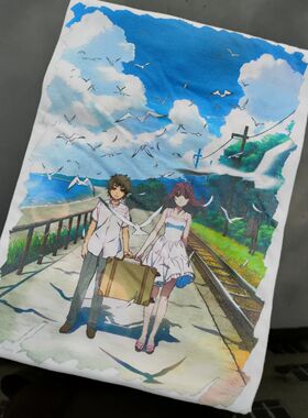 Fireworks Movie同款纪念Lovers’style white T-shirt短袖t恤