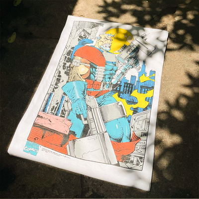 Cable T-shirt短袖t恤 White Vintage Oversized Large