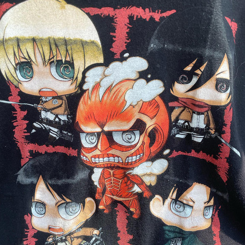 oldschool Anime Attack on Titan攻击泰坦日系动漫 Tee短袖t恤