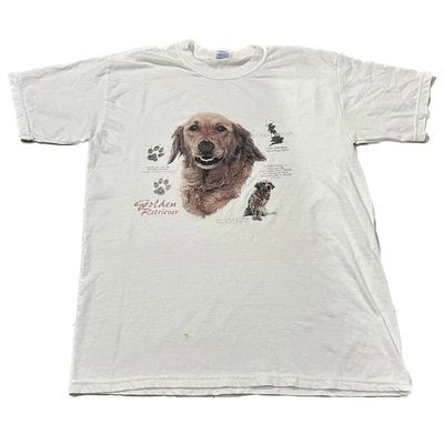 精选好物推荐 Golden Retriever金毛寻回猎犬纪念狗狗男女短袖t恤