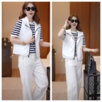 三防白色连帽马甲女2025新款百搭休闲短款风衣无袖坎肩马夹上衣薄