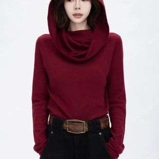 常规长袖卫衣女装2025秋季新款时尚百搭打底大帽衫上衣今年流行潮