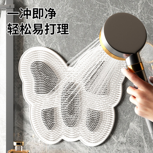 蝴蝶洗澡神器沐浴搓澡洗脚洗澡刷搓背搓脚卫生间淋浴房浴室地垫子