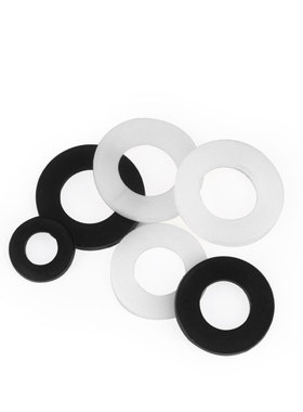黑色白色尼龙垫片绝缘耐磨圆形塑料硬塑胶超薄平垫圈M3M4M6M8M20