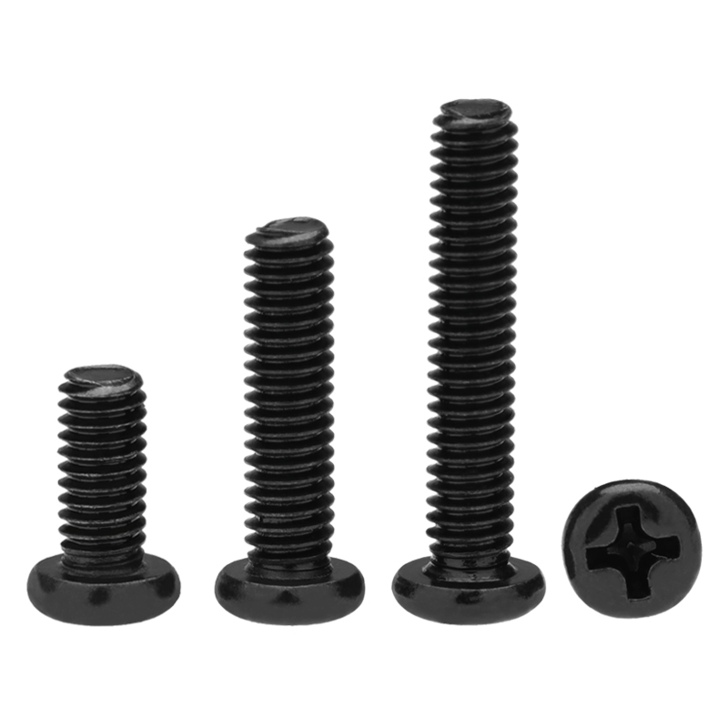 镀黑色PM圆头十字螺丝钉