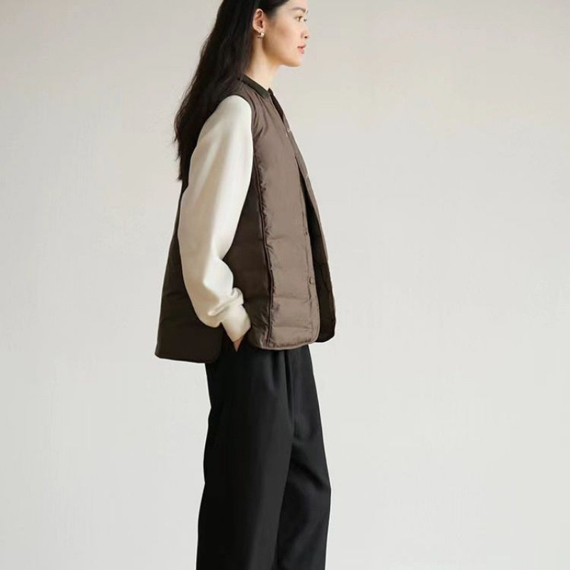 秋冬新款羽绒服马甲女宽松版