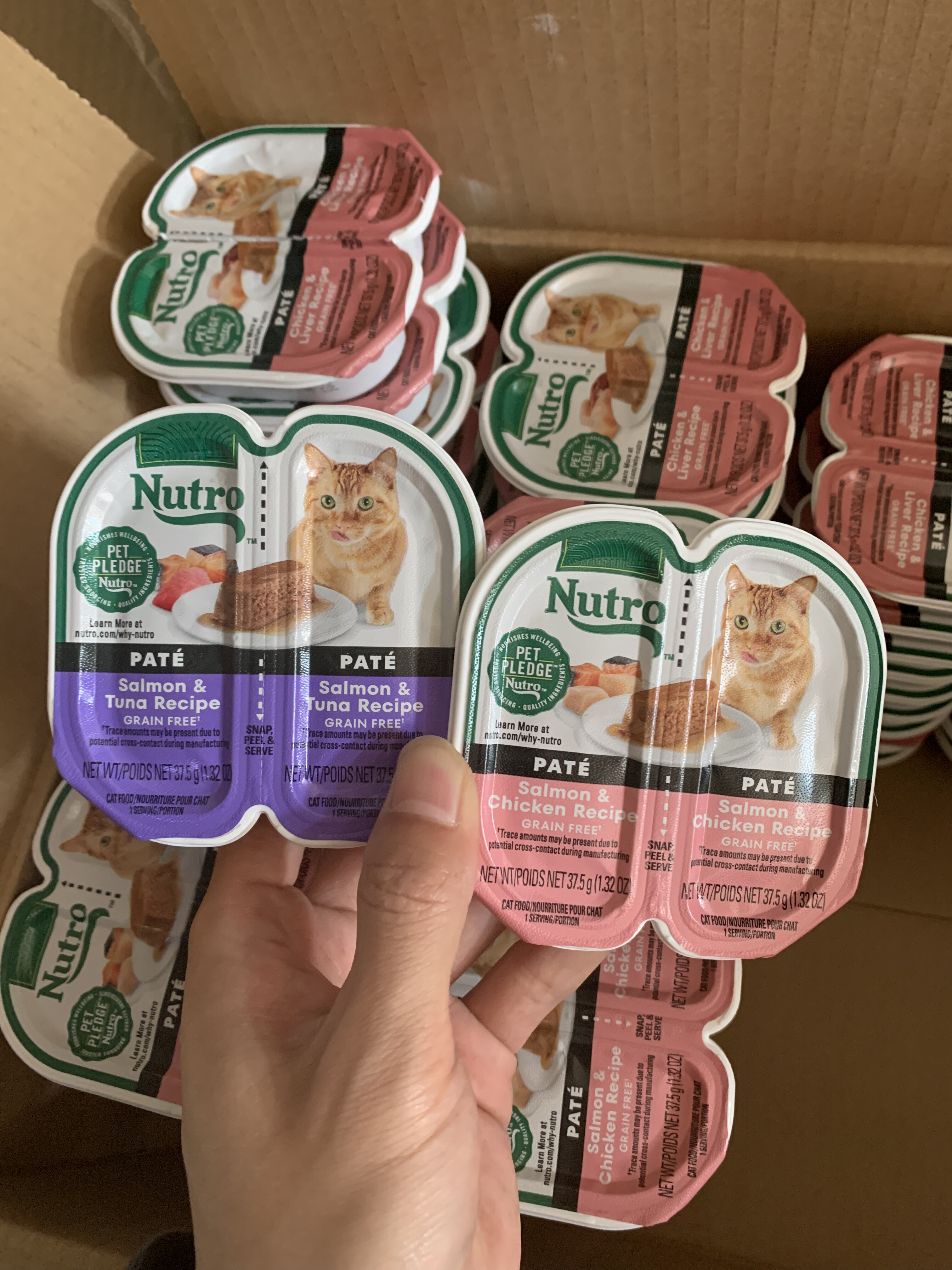 美国进口美士一分为二主食餐盒天然无谷主食猫罐头慕斯肉泥