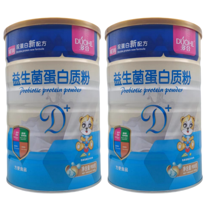 多合益生菌蛋白质粉方面食品900克 大桶装 实发2桶配手提袋