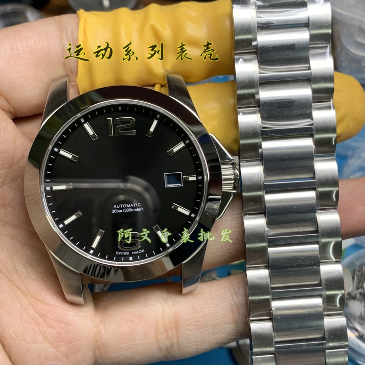 手表配件康卡斯运动表壳适用ETA2824-2机芯壳套精钢壳套组装手表