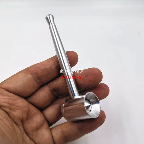 Портативный металлический мундштук, курительная трубка, алюминиевый сплав, подарок на день рождения