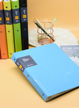 树德资料册U2061W 30/40/60页加厚面板插页袋谱夹文件夹A4试卷夹本内袋加厚透明插袋办公用品学生文具收纳册