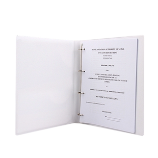 富得快文件夹 三面插页a4快劳夹两孔三孔四孔打孔活页夹 办公档案夹加厚资料夹2孔3孔4孔双孔D型夹打孔白色夹