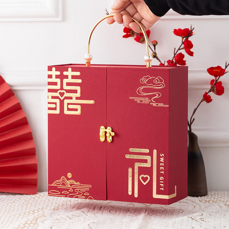 中式伴手礼盒子空盒高级感结婚伴娘礼物盒礼品盒订婚喜糖盒空盒子,节庆用品/礼品,糖盒/糖盒配件,淘宝优惠券,粉丝福利购,淘宝优惠卷