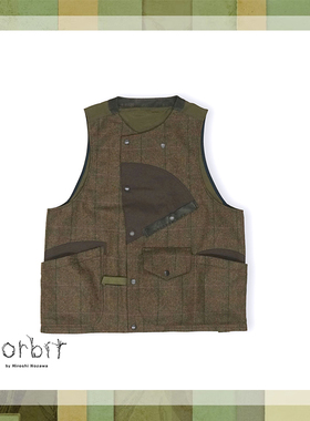 Norbit 山系机能复古马甲 秋冬保暖羊毛格子背心外套 23AW