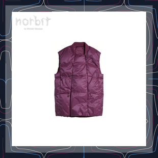 Norbit 羽绒马甲山系机能户外宽松立领拉链秋冬保暖背心外套