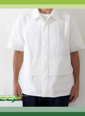 CCP 都市时尚机能衬衫短袖双口袋设计宽松透气T恤潮流休闲衬衣