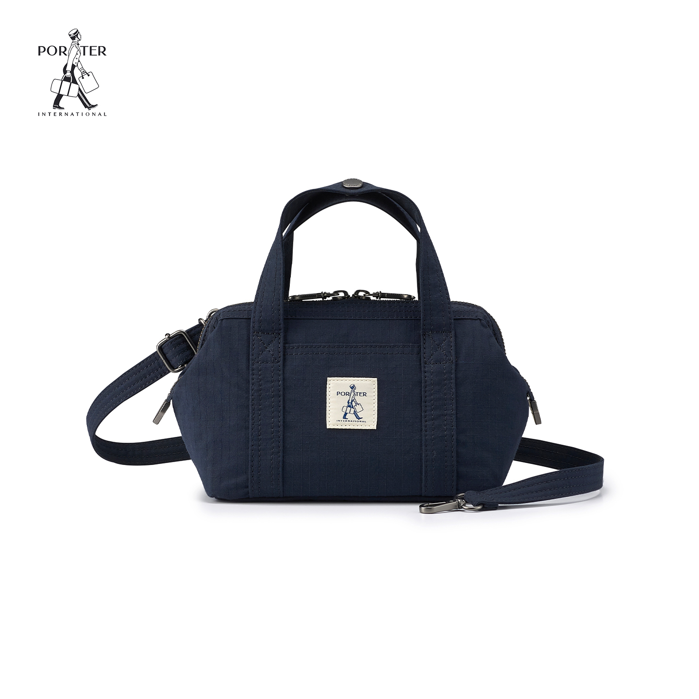 尼龙口金手提包女士手提斜挎包