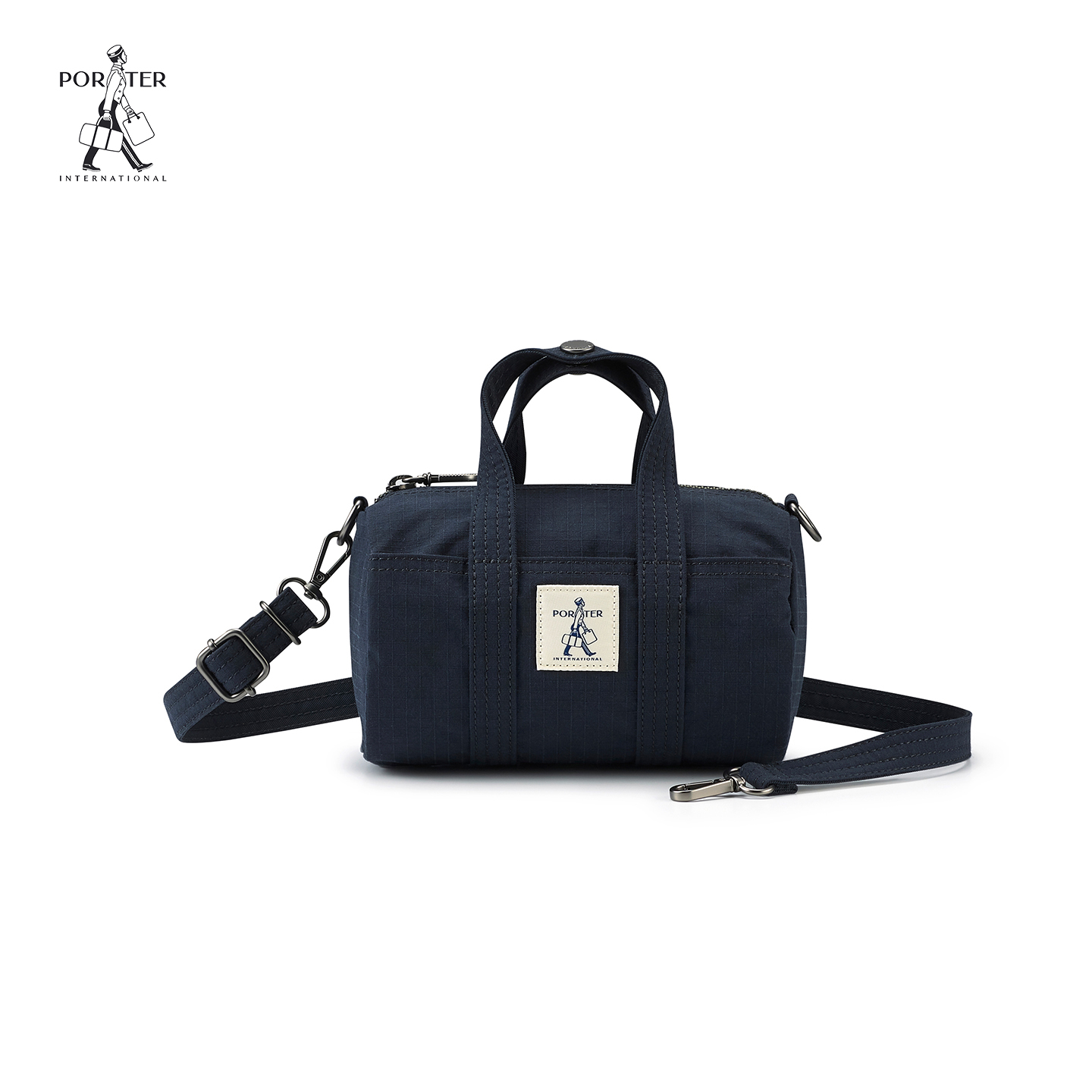 尼龙圆筒手提包勤包百搭小号