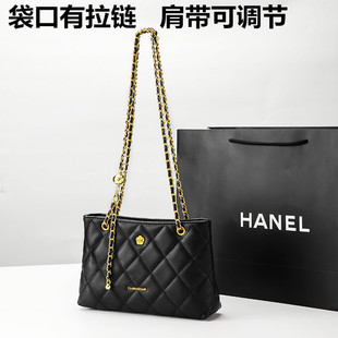 链条斜挎小香风单肩包大容量奢侈品牌新款包女包慵懒风通勤腋下包