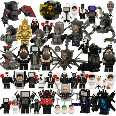 摄像马桶人VS泰坦监控电视人仔3天文主宰GMAN4.0中国积木拼装玩具