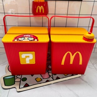 可爱创意马里奥问号儿童玩具收纳箱卡通后备箱零食箱子神器置物架