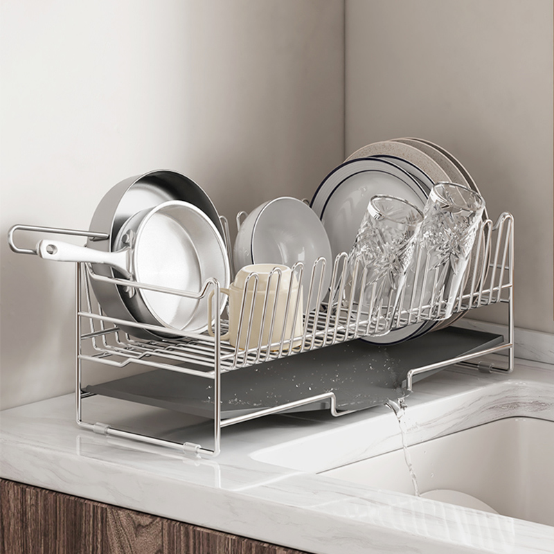 厨房304不锈钢置物架碗碟沥水架